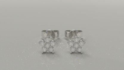 Cluster Stud Earrings 0.36ctw