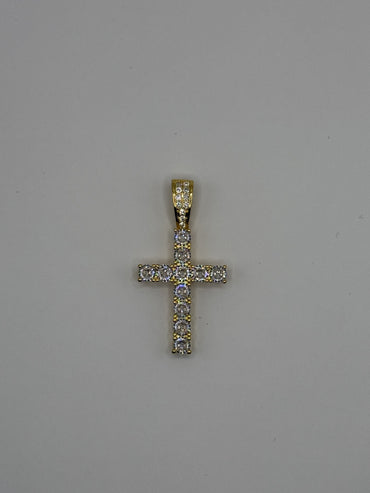 18k Cross Pendant 4.65CTW