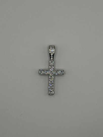 18k Cross Pendant 4.65CTW