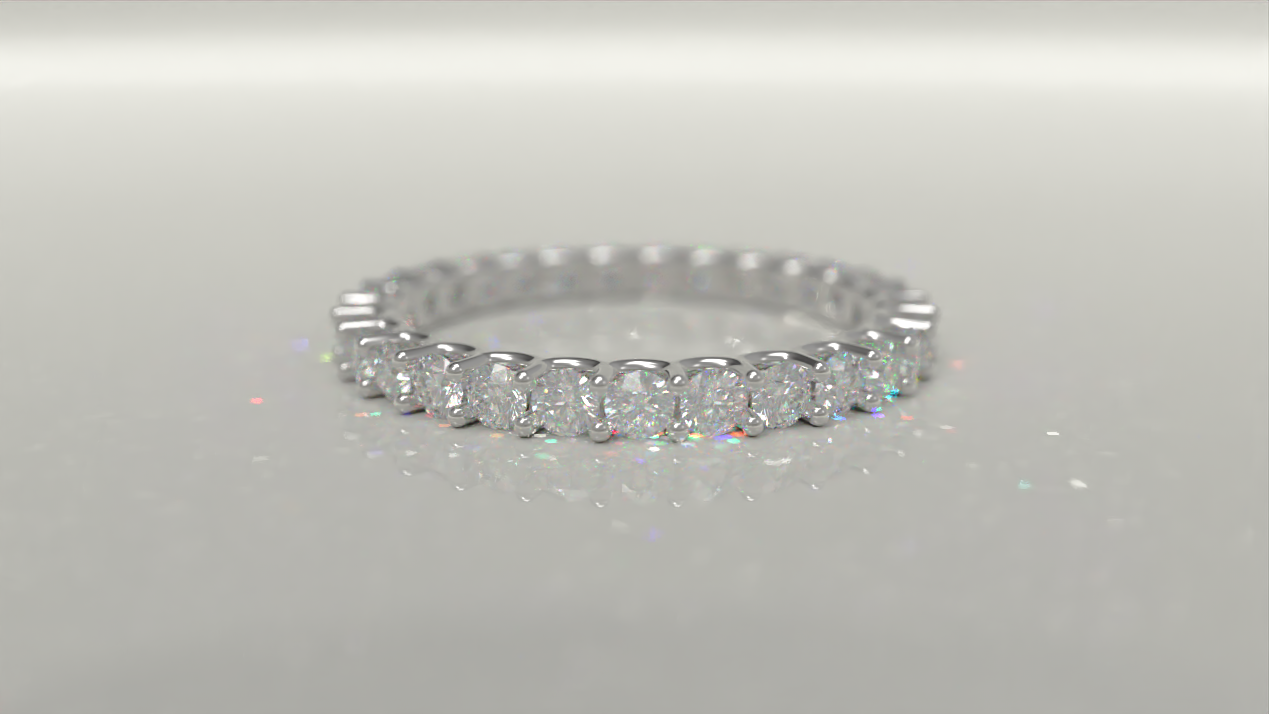 White Gold Eternity Ring 1.19ctw