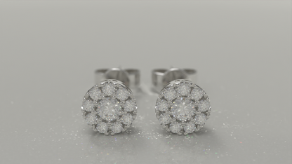 Halo Stud Earrings 0.33ctw