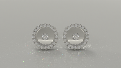 Rind Rim Stud Earring 0.36ctw