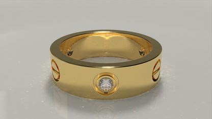 18k Cartier Ring 0.29ctw