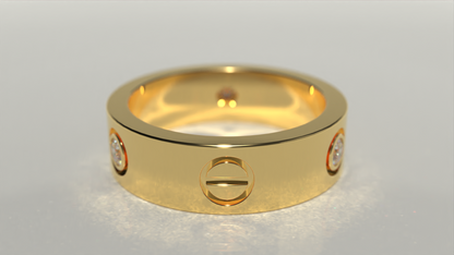 18k Cartier Ring 0.29ctw