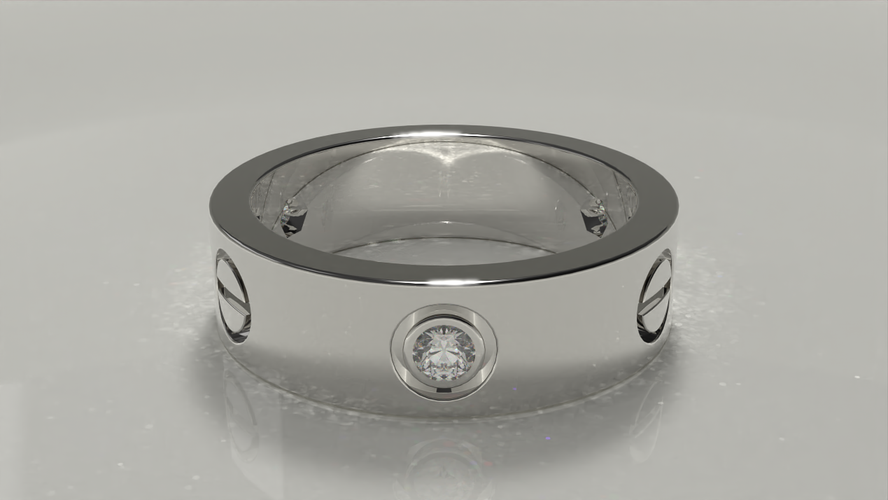 18k Cartier Ring 0.29ctw