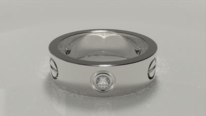 18k Cartier Ring 0.29ctw